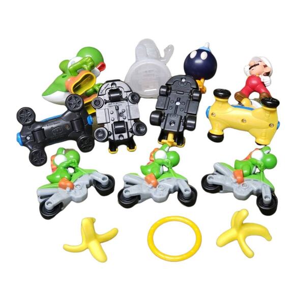 Nintendo McDonald's Mario Kart Happy Meal Toys • Mario Luigi Toad Yoshi Donkey - Picture 5 of 5